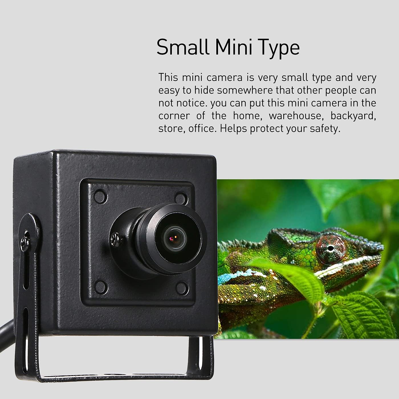 Revotech Mini Fisheye Security Ip Camera, Hd 3Mp Indoor Camera 1.44Mm Lens 180 Degree Wide Angle P2P Remote View Cctv Video Cam H.265 (I706 4 Black)